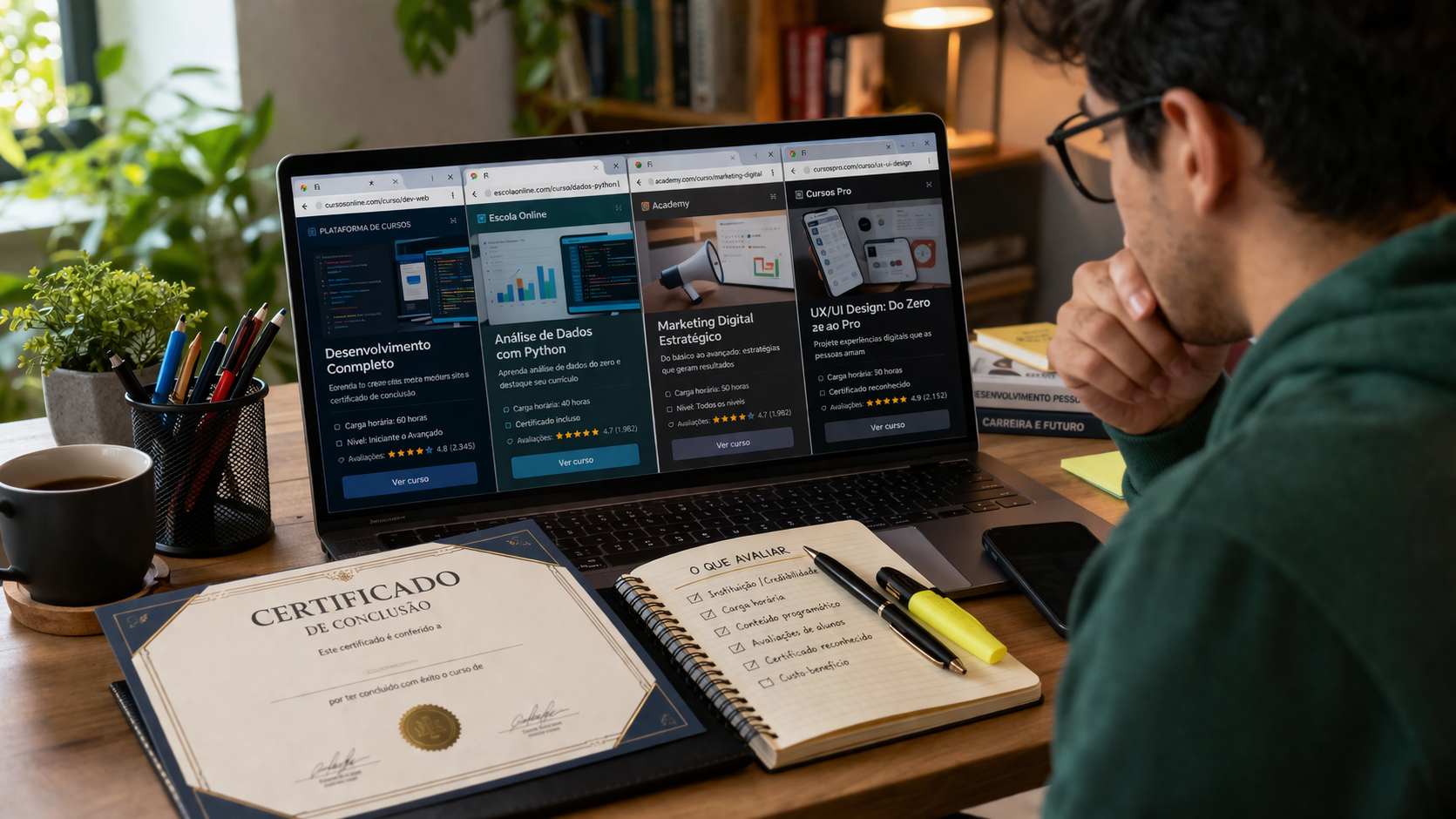 Como Escolher Cursos Online com Certificado que Realmente Valem a Pena